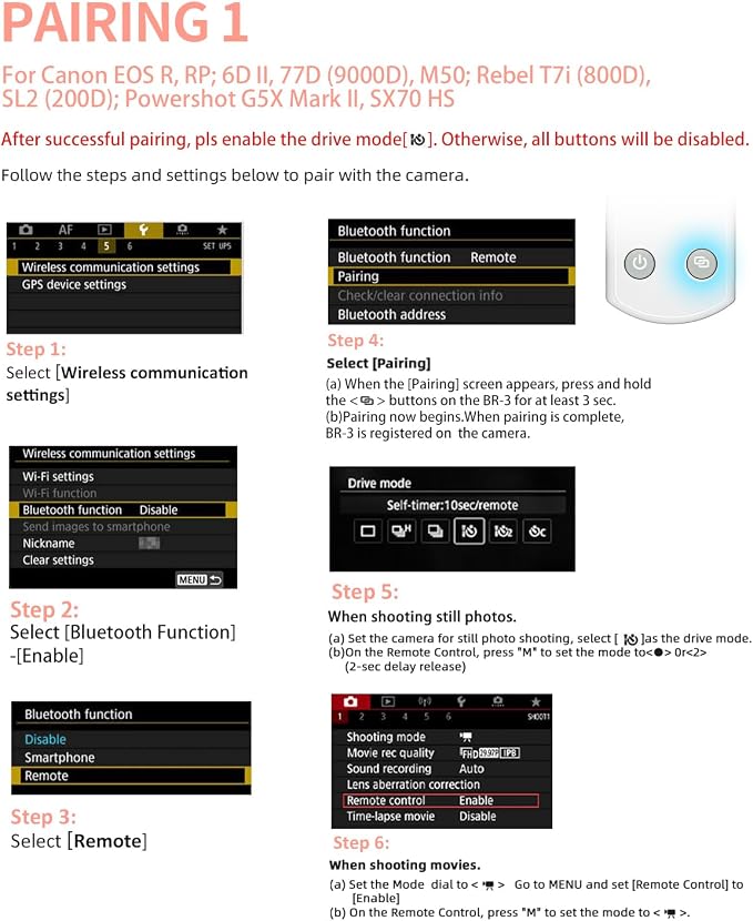 Hanpusen Rechargeable Camera Remote Control - Image 7