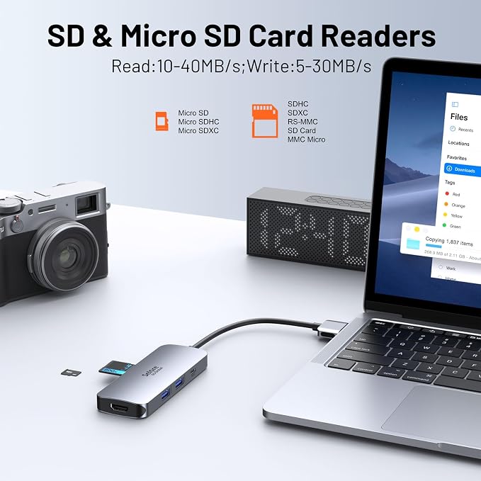 Selore Docking Station for MacBook Pro Air, USB C Hub for MacBook, Dual HDMI - Image 7