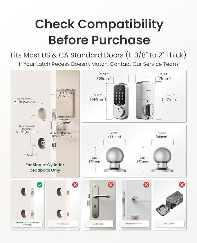 DESLOC B200 Fingerprint Smart Lock - Image 7