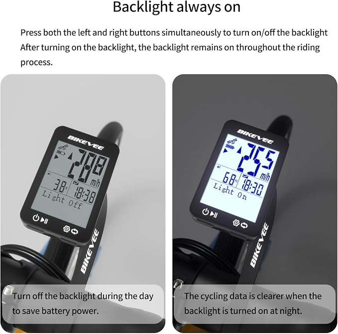 GPS Bike Computer Wireless Bicycle Speedometer Odometer 9 Languages Auto - Image 4