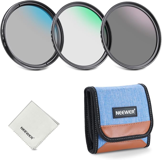 NEEWER 77mm UV/CPL/ND Lens Filter Kit, UV Protection + Circular Polarizing + by Neewer
