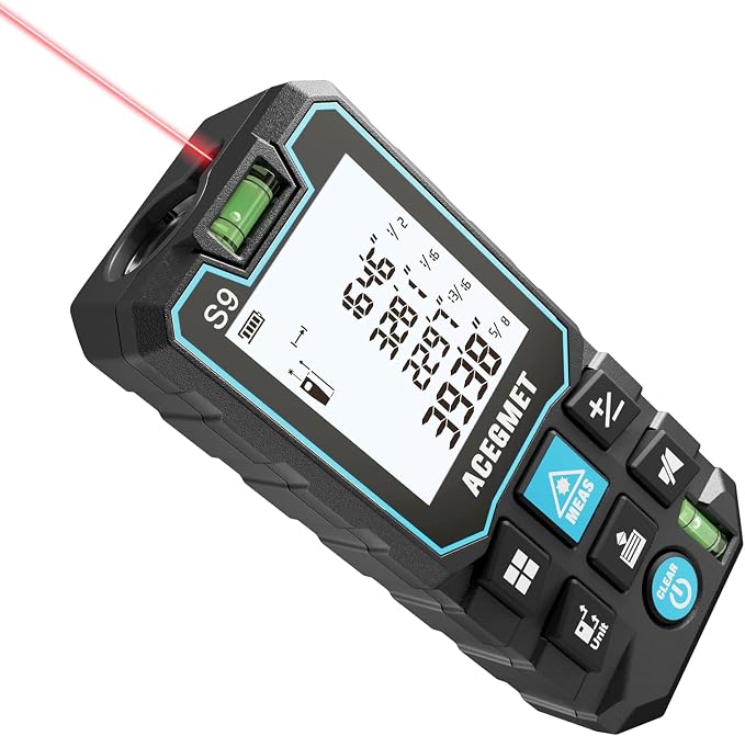 ACEGMET Laser Measure, 393ft/120m Laser Measurement Tool, Laser Measuring Tool by ACEGMET