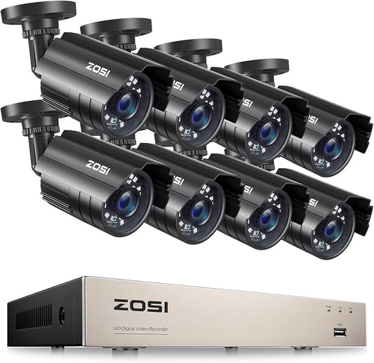 ZOSI 8CH 5MP Lite Security Camera System by ZOSI