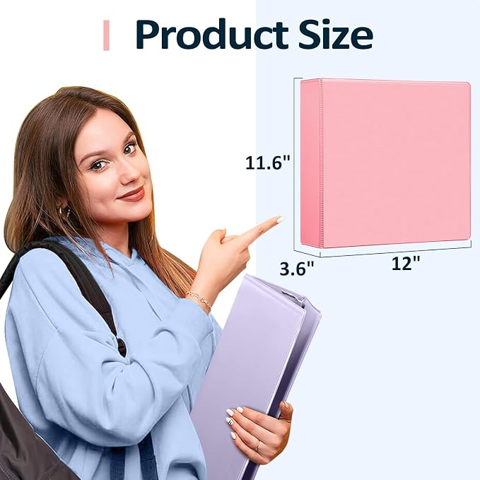 Sooez BinderX Extra Durable 2 Inch 3-Ring Binder, Holds 520 Sheets of 8.5x11 - Image 6