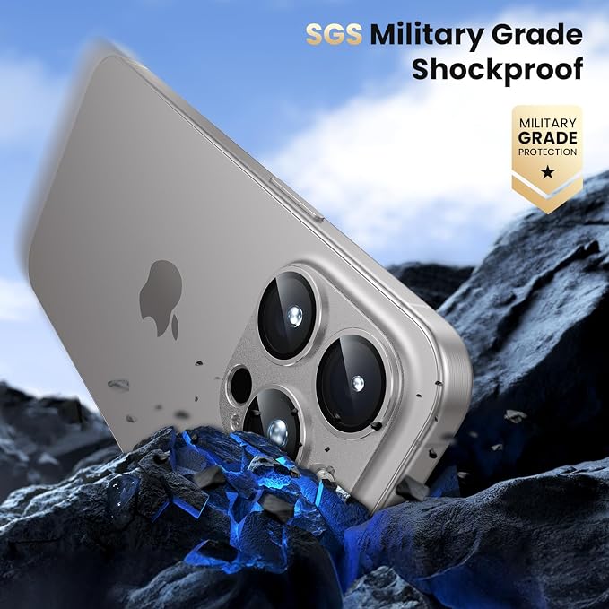 WSKEN for iPhone 16 Pro/iPhone 16 Pro Max Camera Lens Protector, Metal Aluminum - Image 5