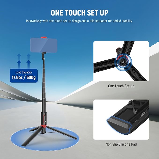 NEEWER Basics PA991 Selfie Stick Tripod Compatible - Image 5