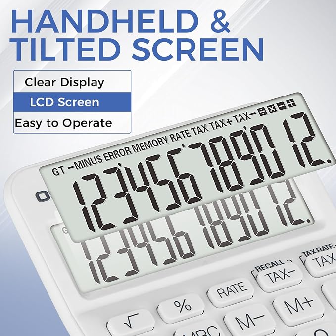 Pendancy Pocket Small Size Desk Calculator, 12 Digit Large LCD Display - Image 5