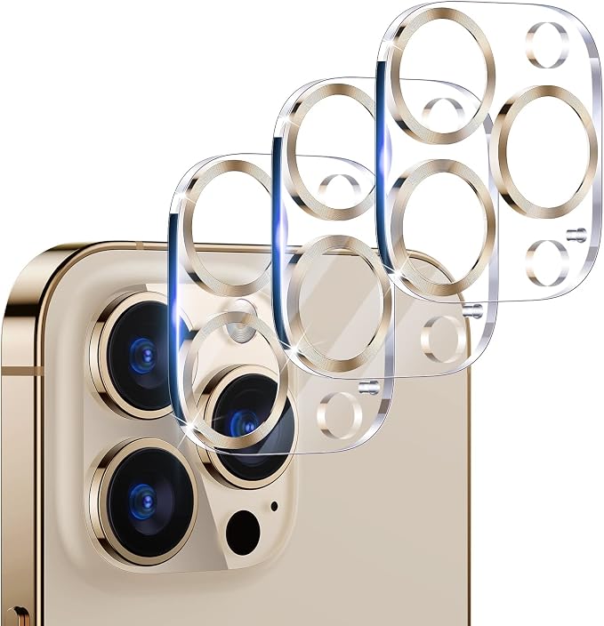 UniqueMe Compatible with iPhone 12 Pro Max 6.7" Camera Lens Protector Tempered by UniqueMe