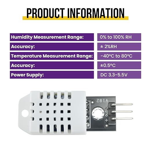 4Pcs DHT22/AM2302 Digital Temperature Humidity Sensor Module - Image 5