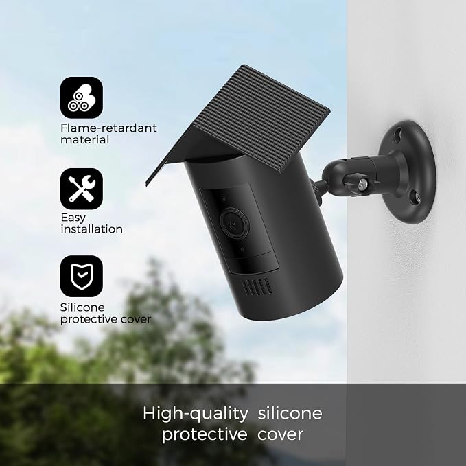 Silicone Cover Compatible with Ring Stick Up Cam Battery, Eave Style Protective - Image 3