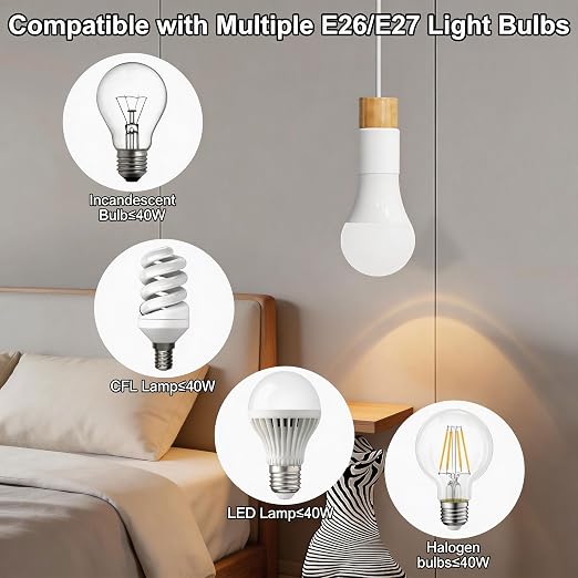 Motion Sensor Light Socket, Auto On/Off Smart Light Socket Adapter - Image 5