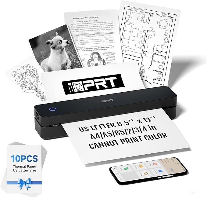 iDPRT Portable Thermal Printer, MT610 Pro Wireless by Amazon+Renewed