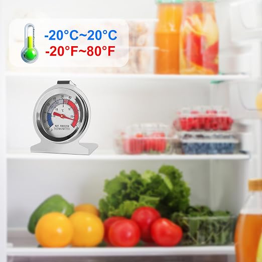 5Pcs Refrigerator Thermometer -30~30°C/-20~80°F Fridge Analog Freezer - Image 7