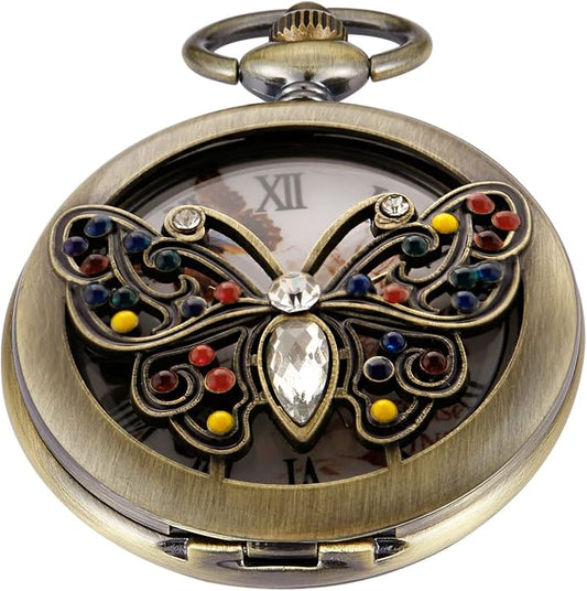 Men's Pocket Watch, Arabic Digital Dial Pocket Watches by Whodoit