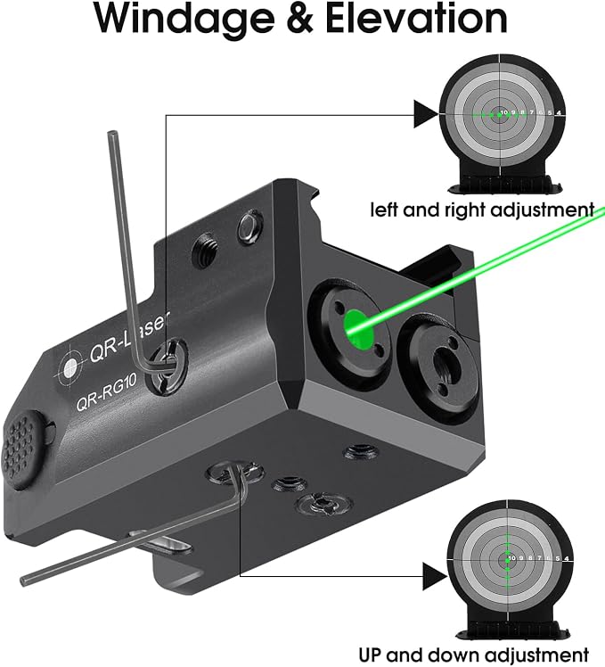 Red Green Purple Blue Laser Light Combo, 800 Lumens Tactical Flashlight Laser - Image 5