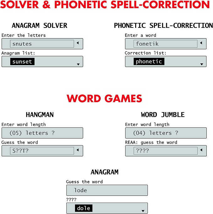 LEXiBOOK - Collins Bradford, Electronic Crossword Solver, Phonetic - Image 5