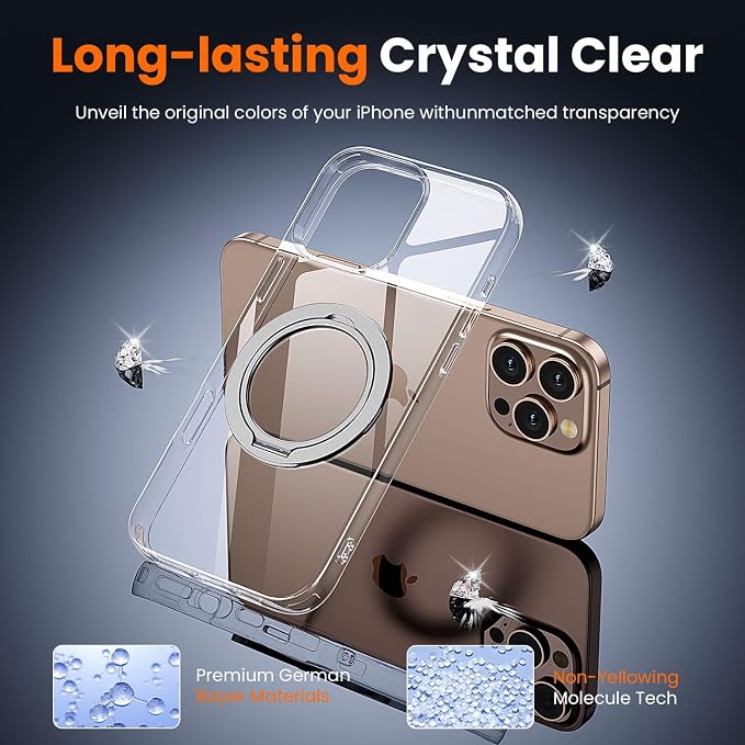 toushion 3 in 1 for iPhone 16 Pro Case Clear - Image 5