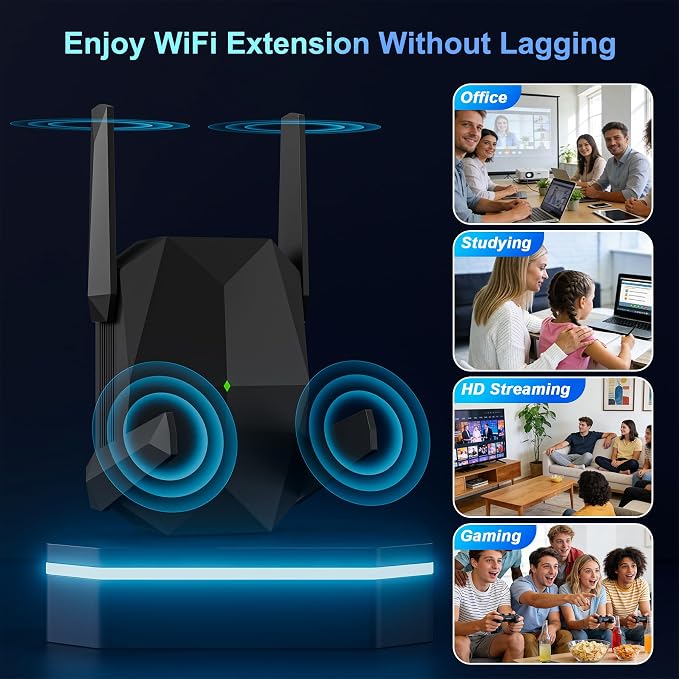 WiFi Extender, 2026 20X Fastest WiFi 6 Booster AX3000 Dual Band 19, 000 sq.ft - Image 6
