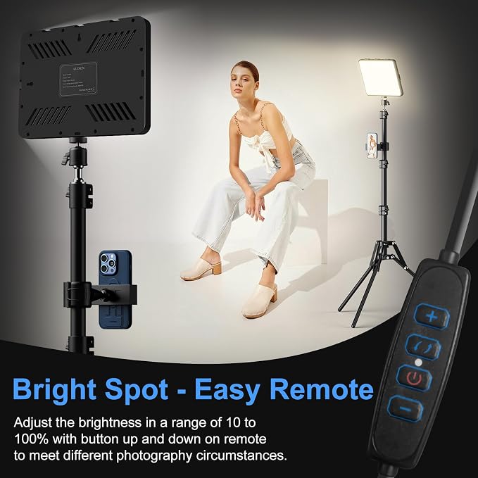 ALTSON 2 Packs Video Light Kit, LED Studio Light, 2700-6500K Dimmable - Image 2