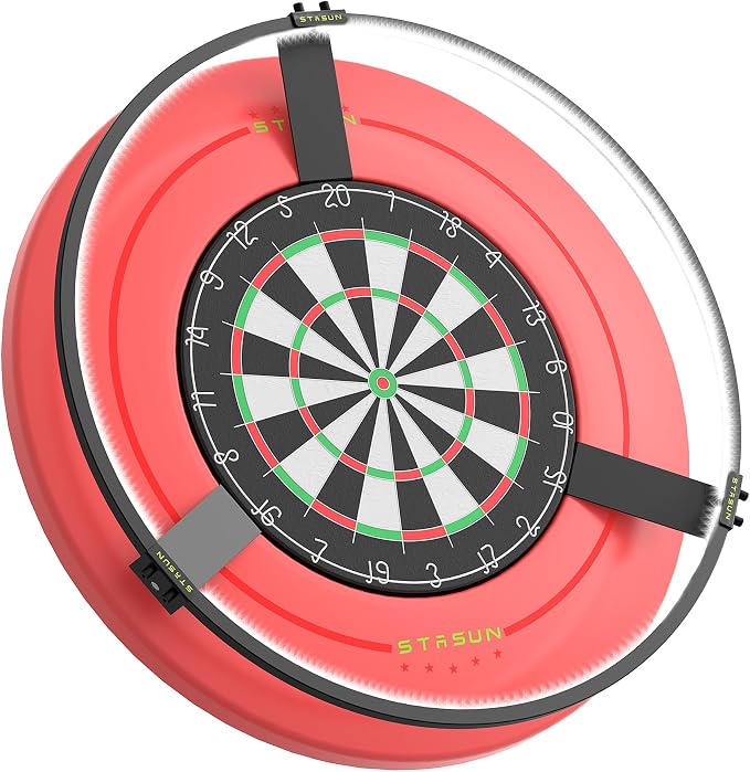 STASUN 360° Dartboard Ring Light, Dimmable Magnetic LED Dart Board Lighting by STASUN