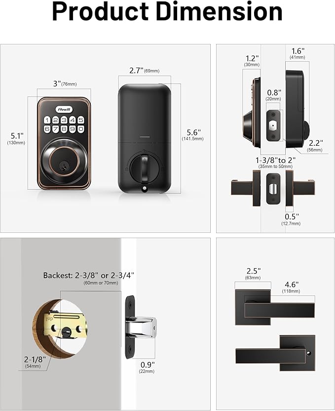 Zowill Keyless Entry Door Lock - Image 6