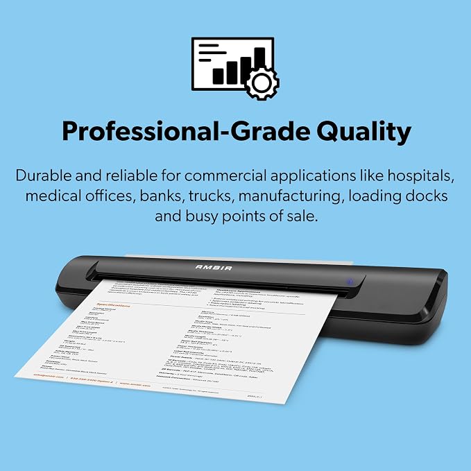 Ambir TravelScan Pro 600 Simplex Document Scanner and Card Scanner - Image 2