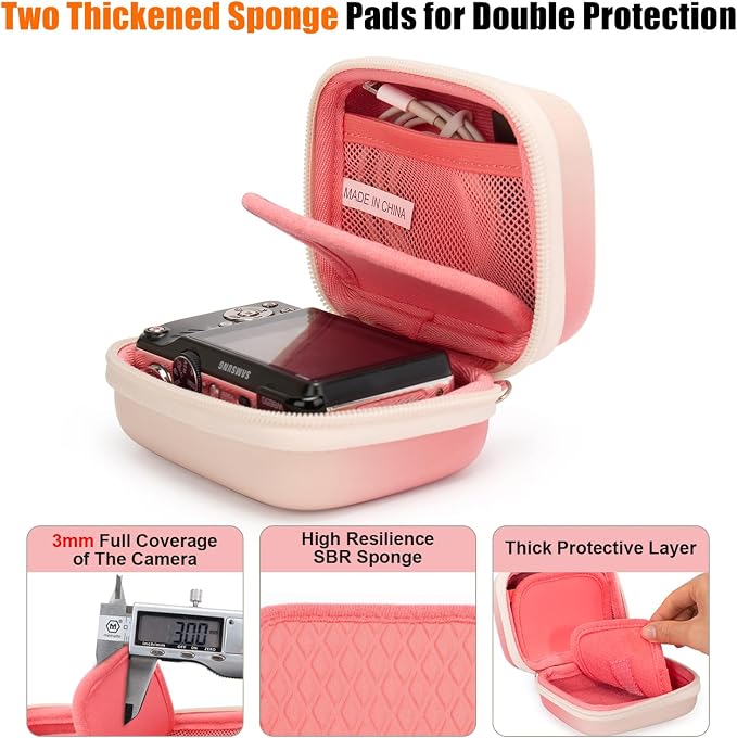 Cwatcun Digital Camera Case, Small Camera Pouch Carrying & Protective Case - Image 4