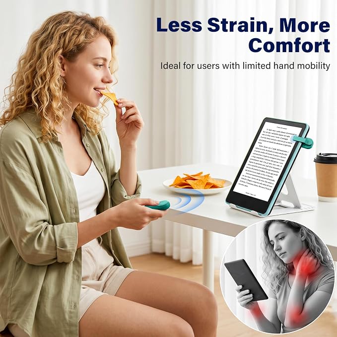 Page Turner for Kindle Paperwhite Oasis Kobo eReaders, Camera Camcorder Remote - Image 4