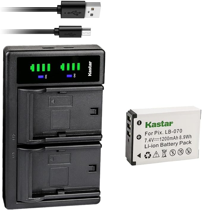 Kastar LB-070 Battery and LTD2 USB Charger Replacement by Kastar
