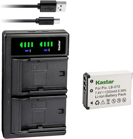 Kastar LB-070 Battery and LTD2 USB Charger Replacement by Kastar