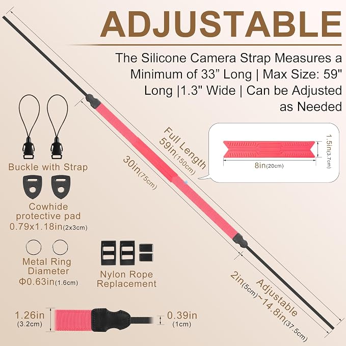 FIEIL Neck Strap Silicone Camera Straps - Image 5