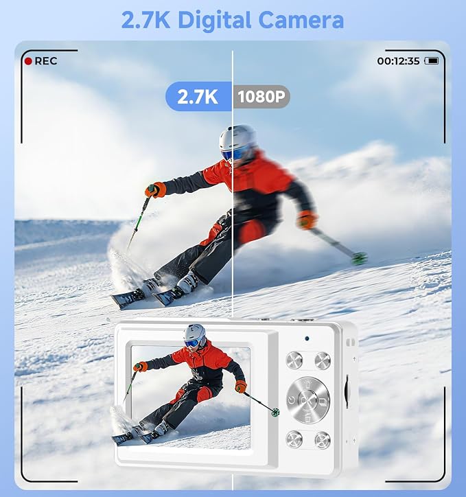 Compact Camera, 56MP Dual-Screen Digital Camera - Image 4