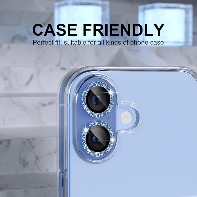 Choiche Compatible for iPhone 17 Camera Lens Protector Bling, 9H Tempered Glass - Image 4