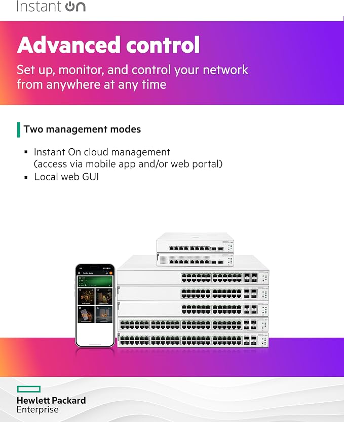 HPE Networking Instant On Switch Series 1930 8-Port Gb Smart-Managed Layer 2+ - Image 4