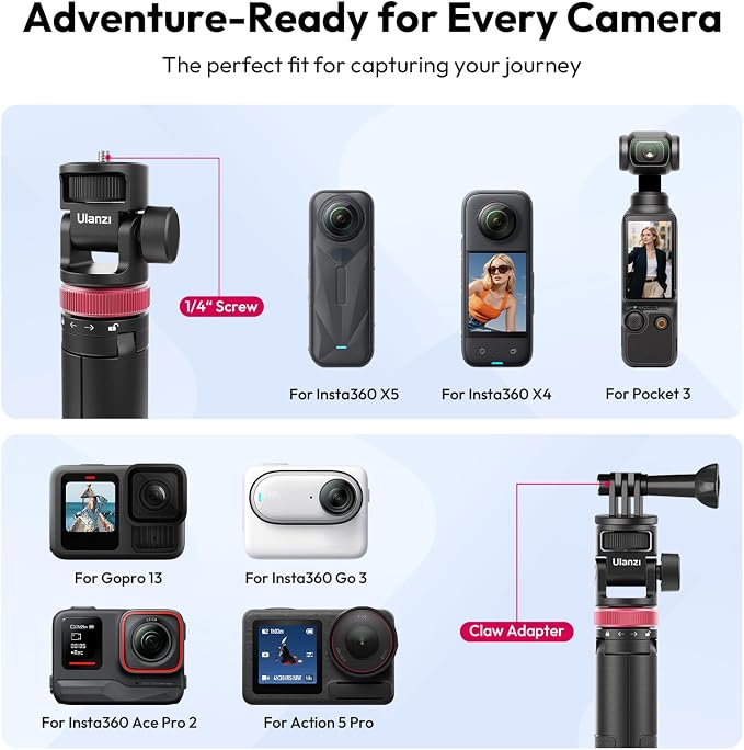 ULANZI MT-71 Tripod Selfie Stick & Vlog Handle - Image 4