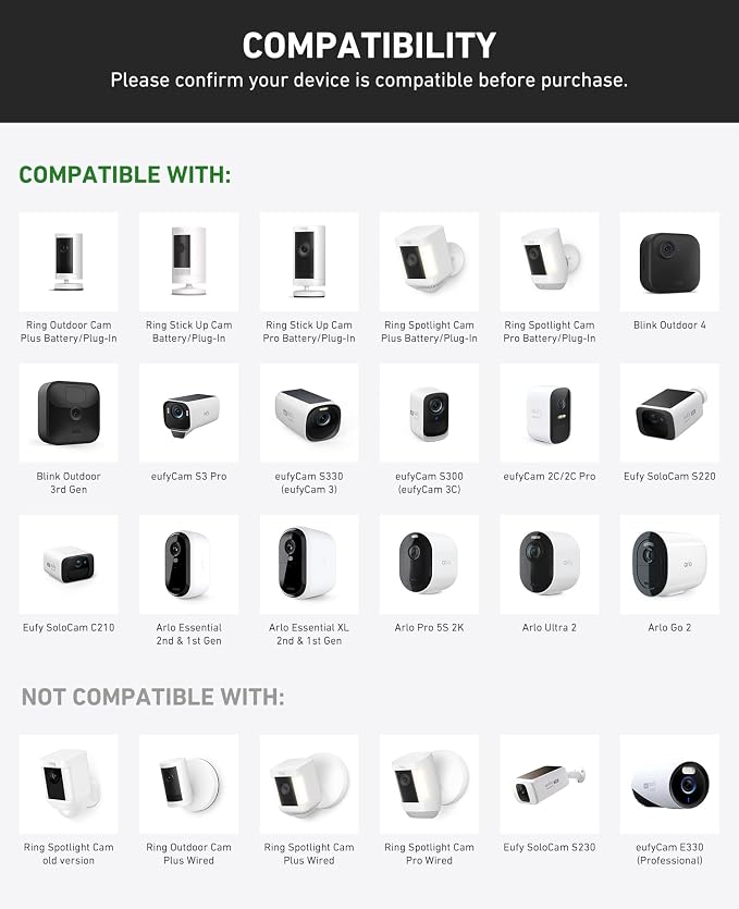 Holicfun Gutter Mount for Ring, and Arlo Outdoor Security Cameras, No-Drill - Image 7