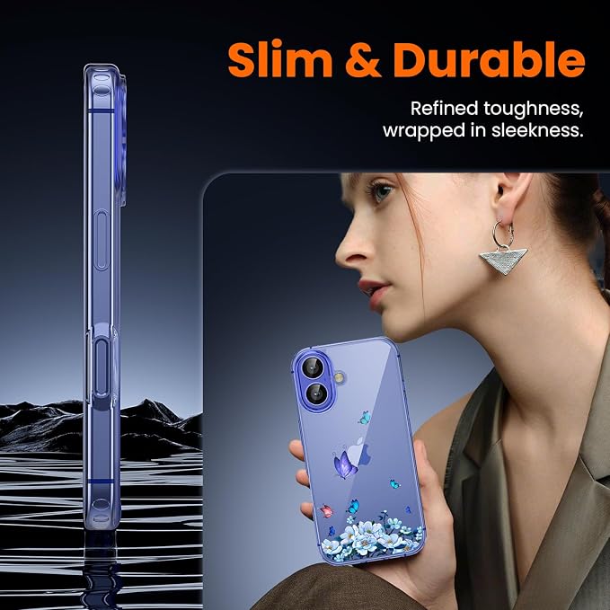 toushion 3 in 1 for iPhone 16 Case Clear, Screen Protector *1 & Camera Lens - Image 5