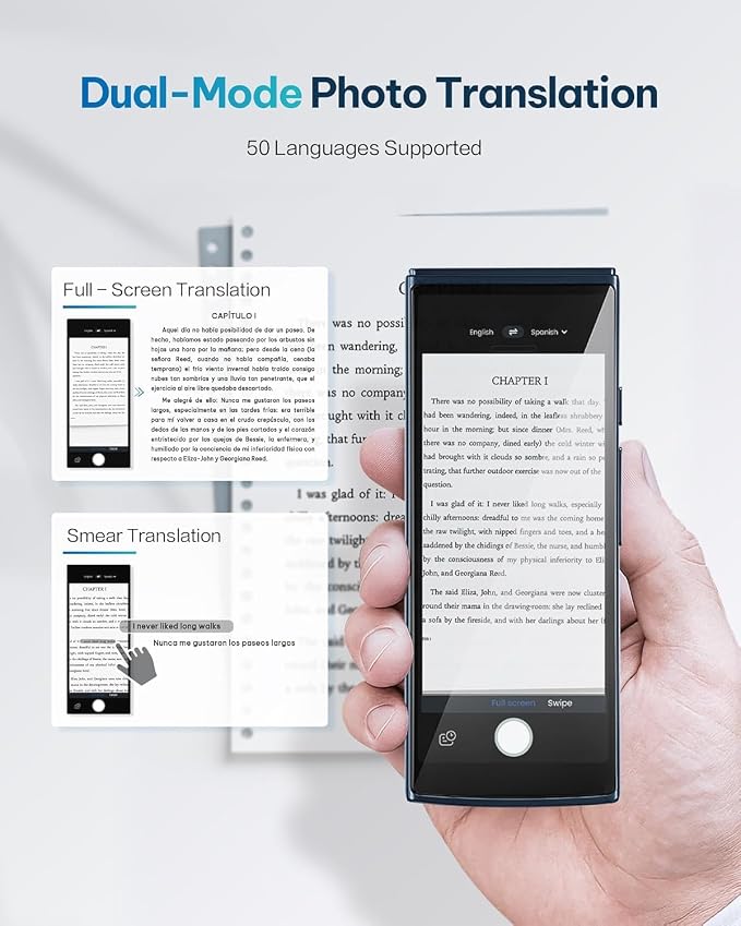 iFLYTEK AI Language Translator Device — 60 Languages, Real-Time Split-Screen & - Image 6