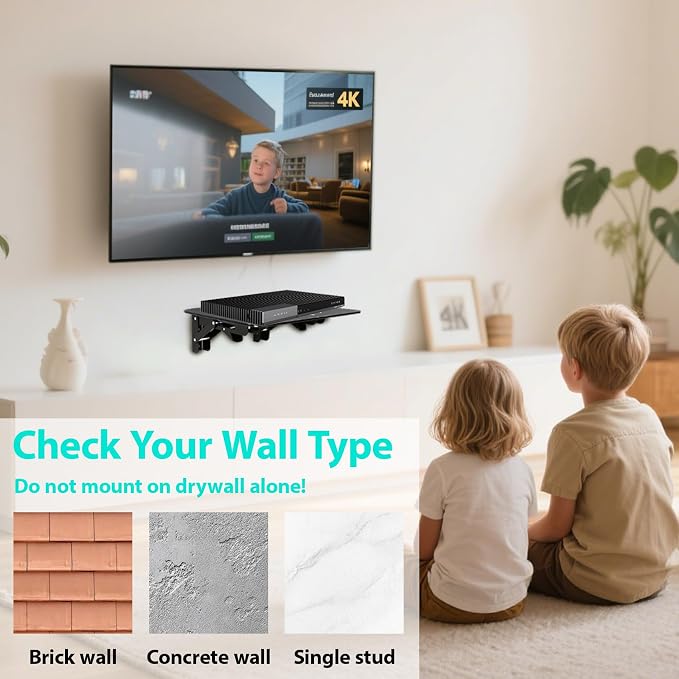 Mini Projector Shelf for Wall/Modem Shelf/Router Shelf/Router Mount/Cable Box - Image 6