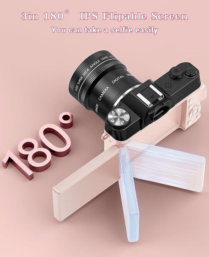 FLATIC Cameras for Photography, 6K 64MP Digital Camera - Image 7