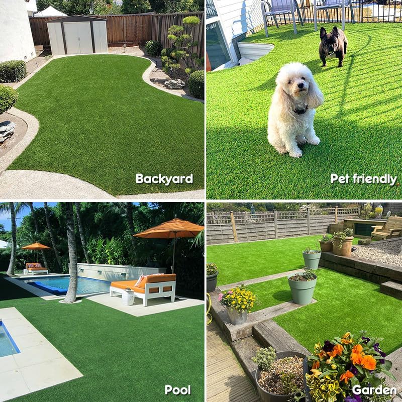 0.8 Inch Grass Height Artificial Grass 10FT x 13FT Customizable Flame Retardant - Image 6