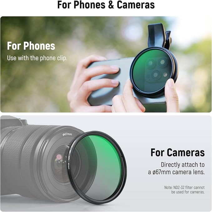 NEEWER 67mm Variable ND Filter Set Compatible - Image 7