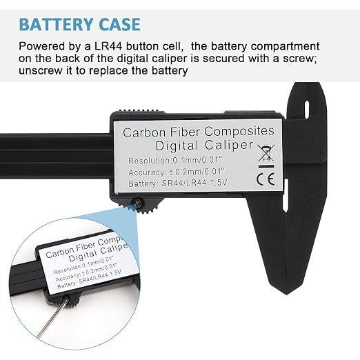 Digital Caliper, Adoric 0-6" Calipers Measuring Tool - Image 8