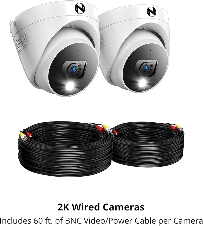Night Owl Add On Wired 2K HD Indoor/Outdoor Deterrence Dome Cameras - Image 6