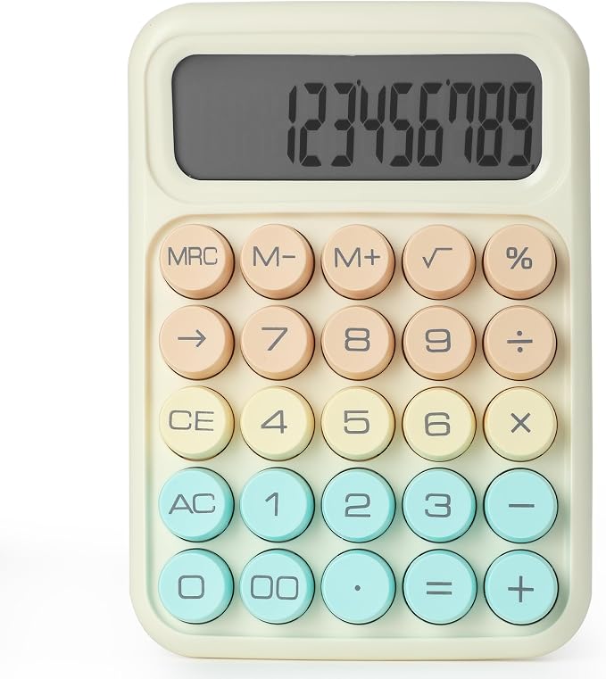 Mr. Pen- Mechanical Switch Calculator, 12 Digit Large LCD Display, Colorful - Image 8