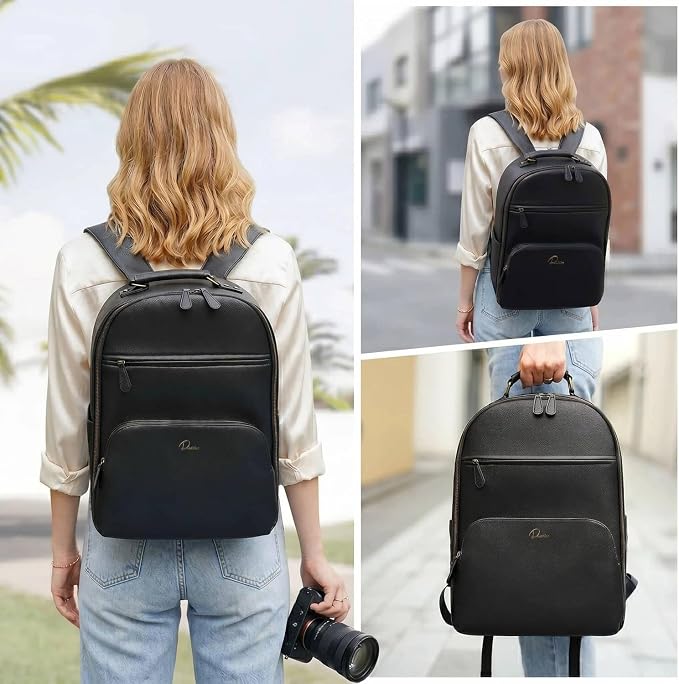 Camera Backpack Classic PU Leather - Image 8
