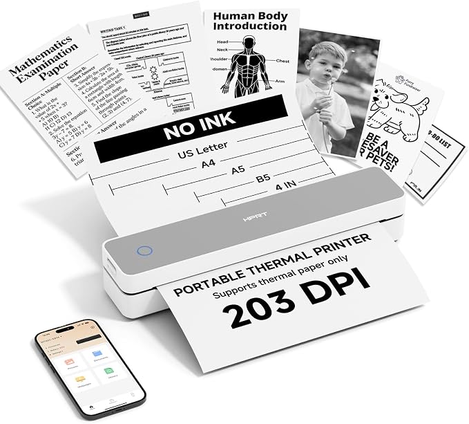 HPRT Inkless Portable Printer Wireless by HPRT