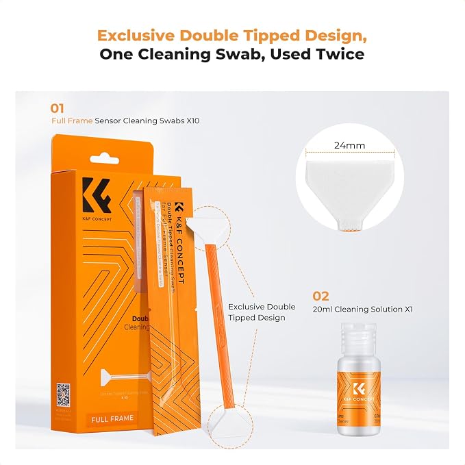 K&F Concept Professional Full Frame Sensor Cleaning Kit, Digital Camera Lens - Image 2