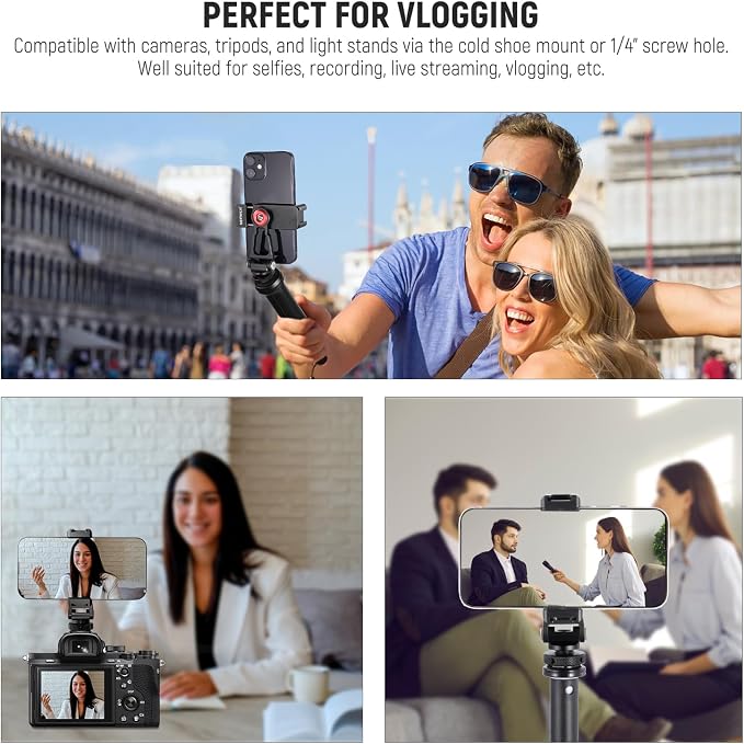 NEEWER Metal Phone Tripod Mount Adapter - Image 5