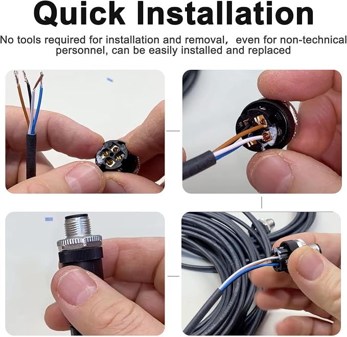 M12 Connector Aviation Sensor Cable - Image 5